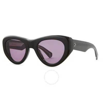 Mr Leight Mr. Leight Reveler S Semi-flat Hibiscus Goggle Unisex Sunglasses Ml2032 Bk-pw/sfhibis 49 In Black