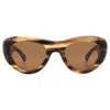 Mr Leight Reveler S Semi-flat Kona Brown Goggle Unisex Sunglasses Ml2032 Koa-atg/sfkonbrn 49 In Brown