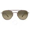 Mr Leight Mr. Leight Roku Ii S Smokey Pilot Titanium Sunglasses Ml4015 Bbz-pyr/smky 48