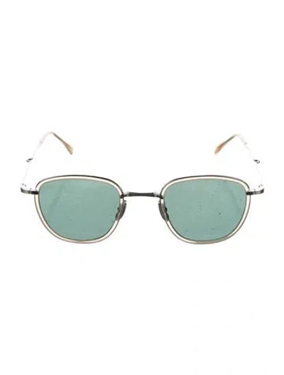 Pre-owned Mr Leight Square Tinted Sunglasses In Silver