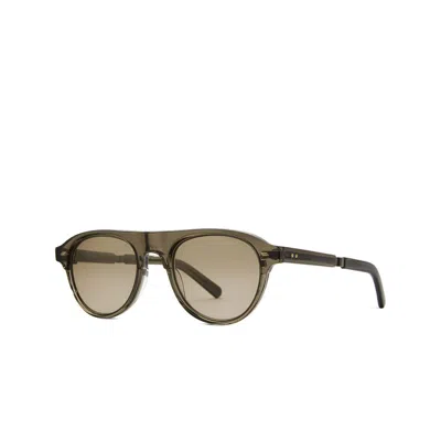 Mr Leight Mr. Leight Stahl S Smokey Pilot Unisex Sunglasses Ml2021 Sto/smky 49 In Green