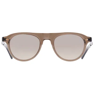 Mr Leight Stahl S Smokey Pilot Unisex Sunglasses Ml2021 Sto/smky 49 In Brown