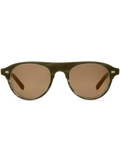 Mr Leight Stahl Sunglasses In Green