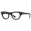 Mr Leight Mr. Leight Waimea C Demo Oval Unisex Eyeglasses Ml1007 Bkglss-sbk 46 In Black