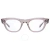 MR LEIGHT MR. LEIGHT WAIMEA C DEMO OVAL UNISEX EYEGLASSES ML1007 GRYCRY-12KGG 46