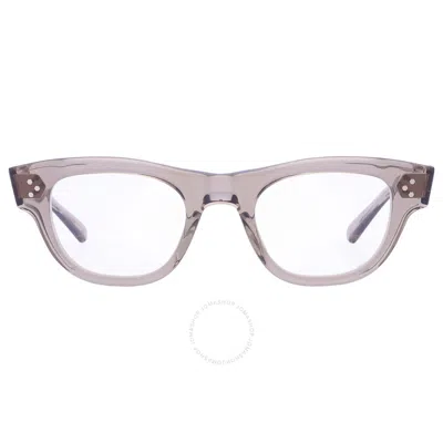 Mr Leight Mr. Leight Waimea C Demo Oval Unisex Eyeglasses Ml1007 Grycry-12kgg 46 In Gray