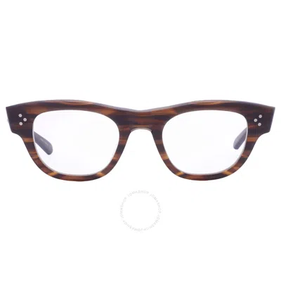 Mr Leight Mr. Leight Waimea C Demo Oval Unisex Eyeglasses Ml1007 Mdrftwd-atg 46 In Brown