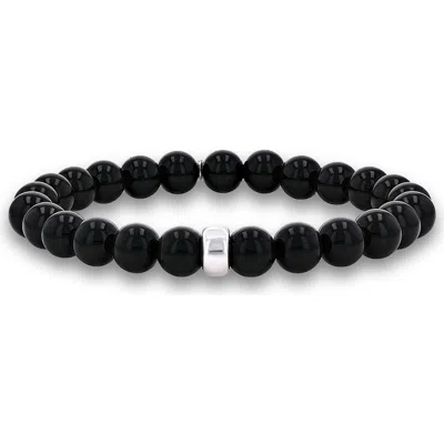Mr Lowe By Sheryl Lowe Mr Lowe Bead Bracelet With Plain Rondelle In Multi