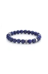 Mr Lowe By Sheryl Lowe Mr Lowe Lapis Bead Bracelet With African Bead Accent