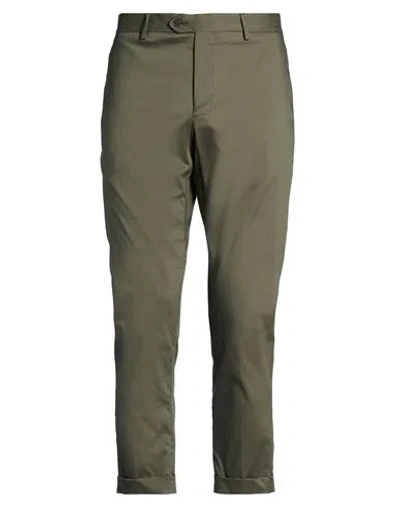 Mr Massimo Rebecchi Man Pants Military Green Size 38 Cotton, Polyamide, Elastane