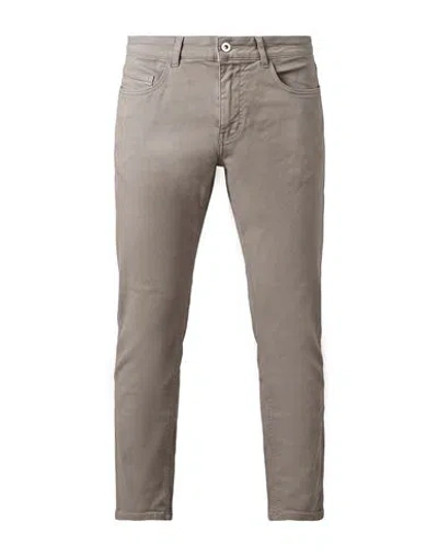Mr Massimo Rebecchi Man Pants Taupe Size 34 Cotton, Elastane In Grey