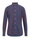 Mr Massimo Rebecchi Man Shirt Navy Blue Size 16 Cotton In Navy Blue