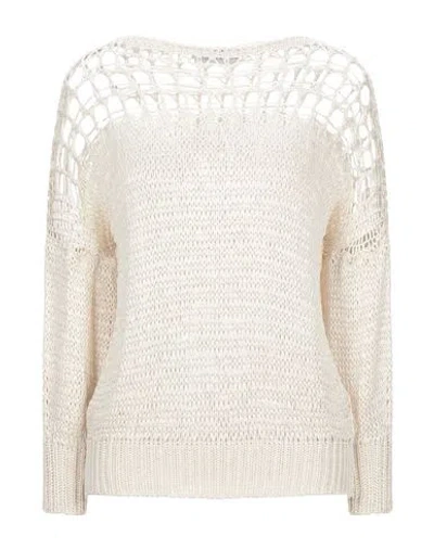 Mr Massimo Rebecchi Woman Sweater Beige Size S Acrylic, Polyamide