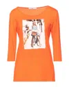 Mr Massimo Rebecchi T-shirts In Orange