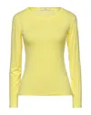 Mr Massimo Rebecchi Woman T-shirt Yellow Size Xl Viscose, Elastane In Yellow