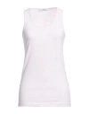 Mr Massimo Rebecchi Woman Tank Top Pink Size L Cotton, Elastane In Pink