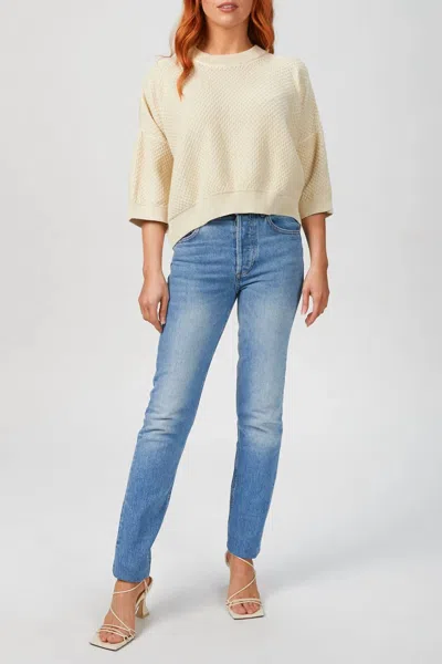 Mr Mittens Cropped Jumper In Ivory In Multi