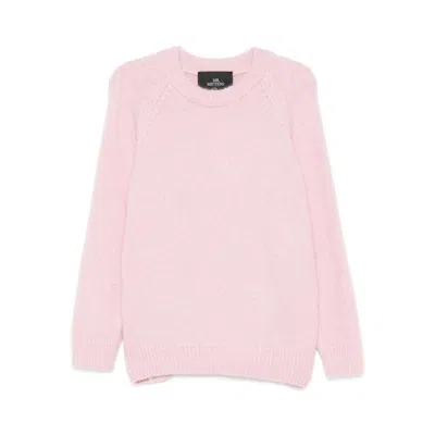 Mr Mittens Fabric Sweaters In Pink