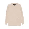 Mr Mittens Megan Speckled Crew-neck Sweater In Neutral