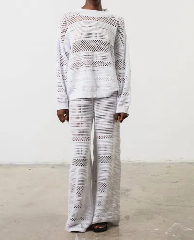 Mr Mittens Jane Crochet Top In Milk In White
