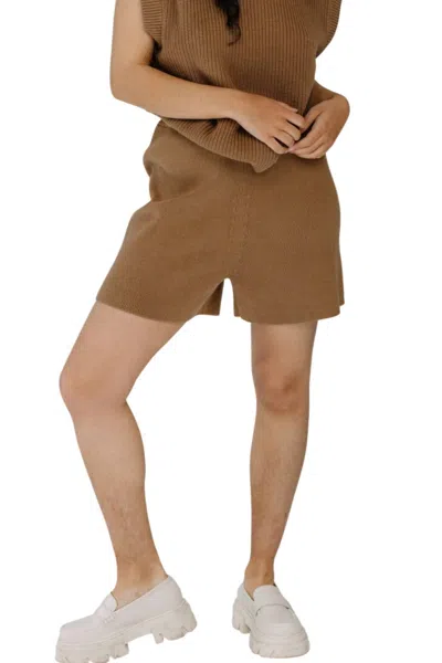 Mr Mittens Lounge Shorts In Brown Sugar