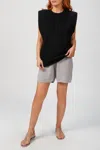 Mr Mittens Lounge Shorts In Stone Grey In Grey