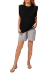 Mr Mittens Lounge Shorts In Stone Grey In Black