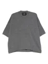 Mr Mittens Mia Round-neck Short-sleeve T-shirt In Gray