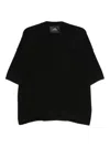 Mr Mittens Short-sleeve Merino Top In Black