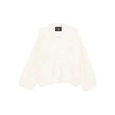 Mr Mittens V-neck Sweater In White