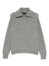Mr Mittens Tea Zip-up Sweater In Gray