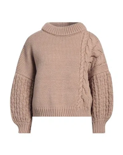 Mr Mittens Woman Sweater Sand Size Xs/s Wool In Beige