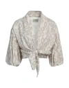 Mr Mood Woman Top Off White Size Onesize Linen In Off White