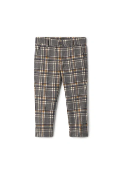 Mr. Mr. Kids'  Front Zipper Woven Plaid Pants In Multi