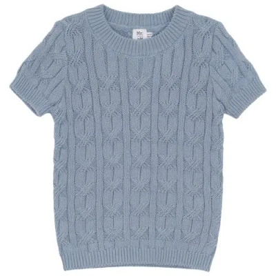 Mr. Mr. Kids'  Soft Cotton Mixed Cable Knit Sweater In Gray