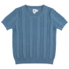 Mr. Mr. Kids'  Textured Column Knit Pullover Sweater In Gray