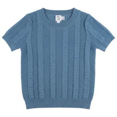 Mr. Mr. Kids'  Textured Column Knit Pullover Sweater In Gray