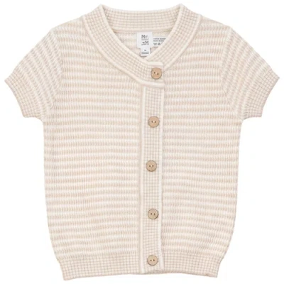 Mr. Mr. Kids'  Wrapped Knit Short Sleeve Button Front Sweater