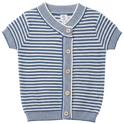 Mr. Mr. Kids'  Wrapped Knit Short Sleeve Button Front Sweater