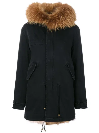Mr & Mrs Italy Classic Fur-lined Parka In Black