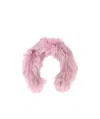 Mr & Mrs Italy Fluff Covers The Collar Edge Of The Coat In Pink