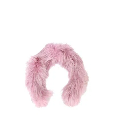 Mr & Mrs Italy Fluff Covers The Collar Edge Of The Coat In Pink