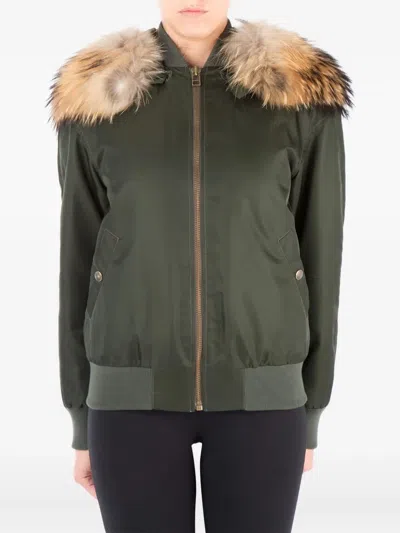 Mr & Mrs Italy Fur-trimmed Bomber Jacket