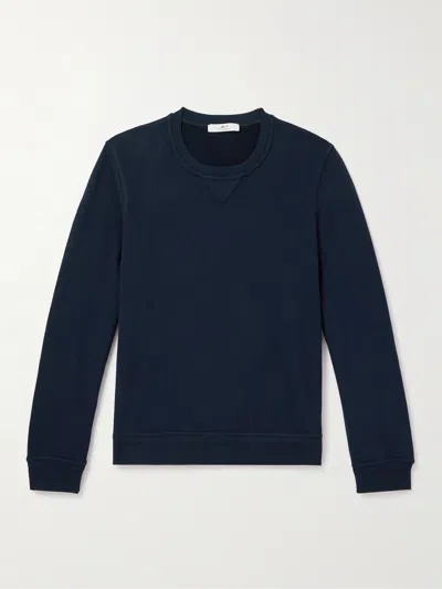 Mr P Cotton-jersey Sweatshirt In Blue