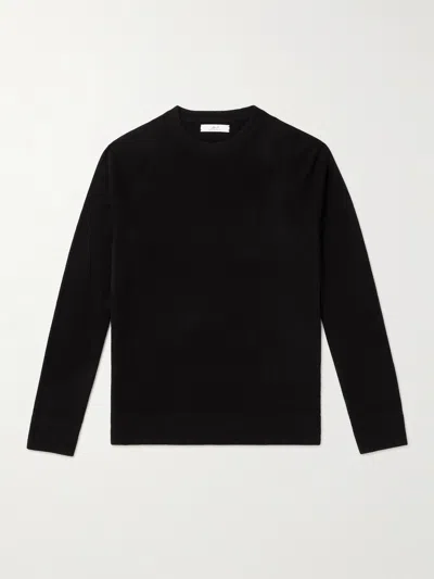 Mr P Wool And Cashmere-blend Sweater In Black