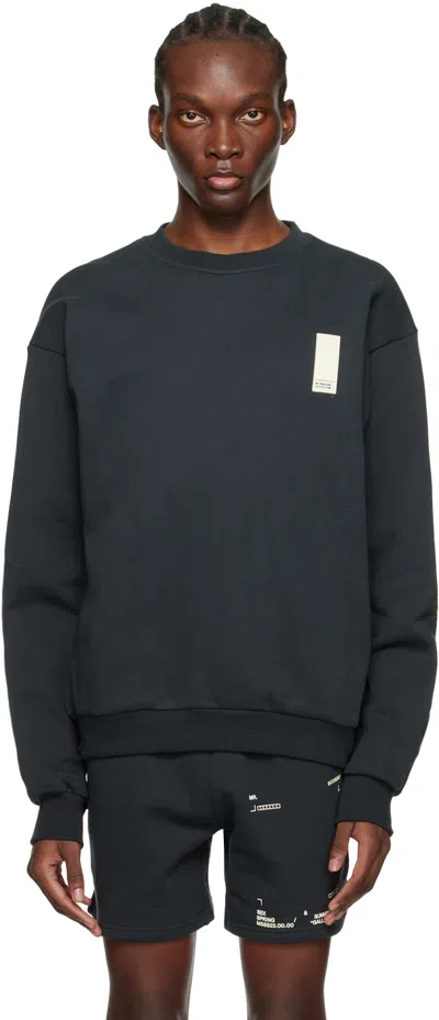 Mr Saturday Black Patch Sweatshirt