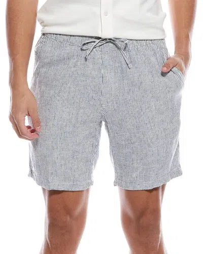 Mr. Swim Linen-blend Short In Gray