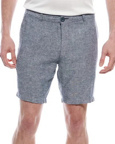 Mr. Swim Mr.swim Linen-blend Short In Blue