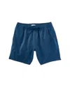 Mr. Swim Textured Stretch Trunk In Blue