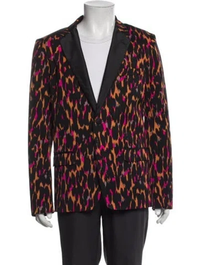 Pre-owned Mr Turk Animal Print Jacket In Black